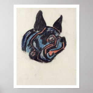 Affiche Chien T35228 (en pastel sur le papier)