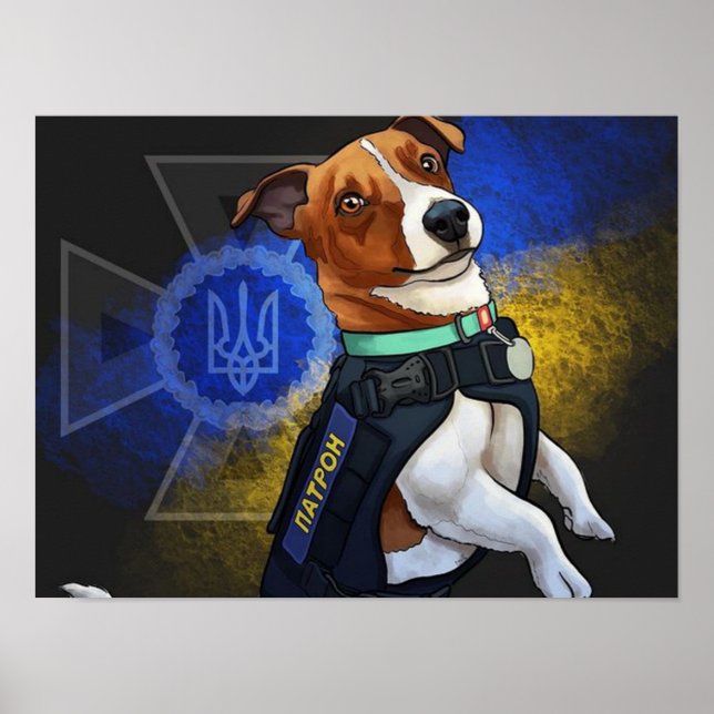 Affiche Chien ukrainien Patron (Devant)