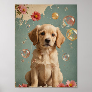 Affiche chien vintage