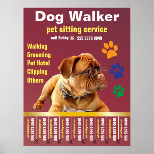 Affiche Chien Walker Soins dignes de confiance Animaux de 