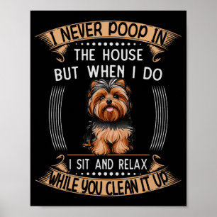 Affiche Chien Yorkie O Trucs Papa Animal Prix Yorkieo Chio