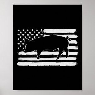 Affiche Chiens 4 juillet États-Unis Drapeau Amérique