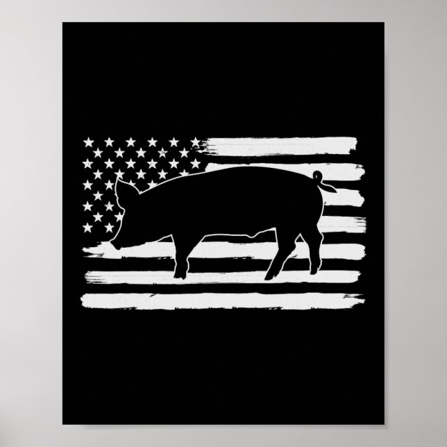 Affiche Chiens 4 juillet États-Unis Drapeau Amérique (Devant)