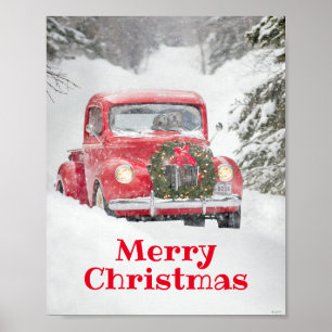 Affiche Chiens dans un camion