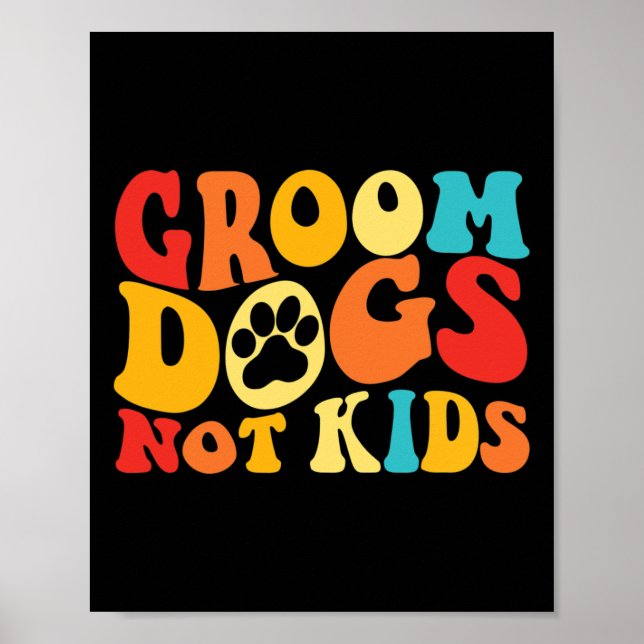 Affiche Chiens de chambre pas enfants Chiens amusants Chie (Devant)