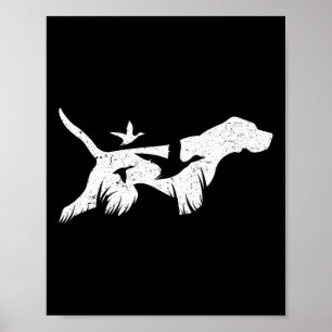 Affiche Chiens De Chasse Allemands À Pointeur Raccourci