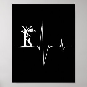 Affiche Chiens de chasse au cocon Coonhound Heartbeat