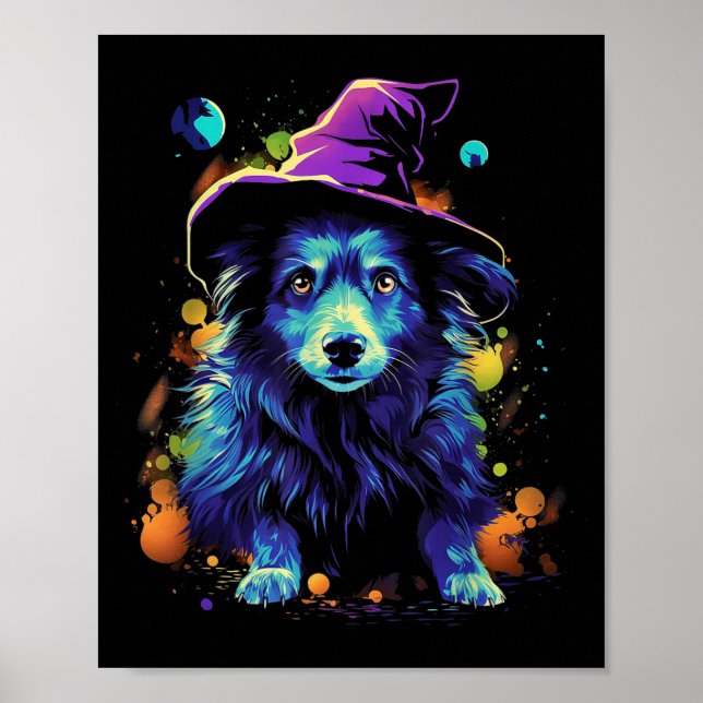 Affiche Chiens de Halloween Westi Promenade de chiens de H (Devant)