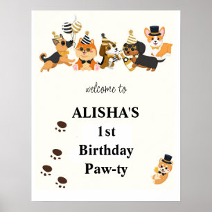 Affiche Chiens de marionnettes Chiens de compagnie Bienven