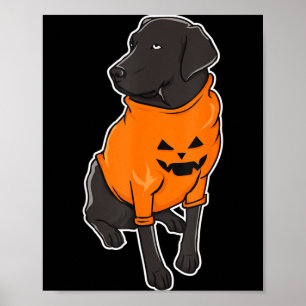 Affiche Chiens de race Labrador noir Mutt chiot Halloween 