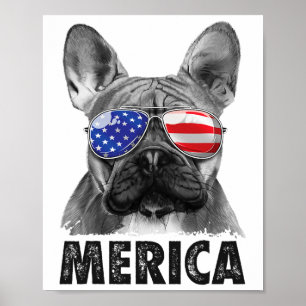 Affiche Chiens de taureaux 4 juillet Chemises Merica Homme