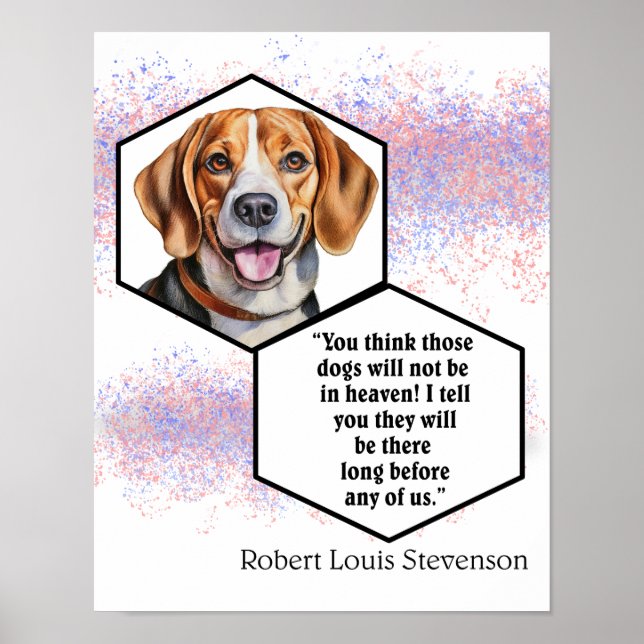 Affiche Chiens du ciel Robert Louis Stevenson Citation (Devant)