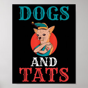 Affiche Chiens Et Tats Encre Tatoueur De Tatouage