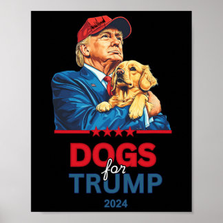 Affiche Chiens pour Trump Trump