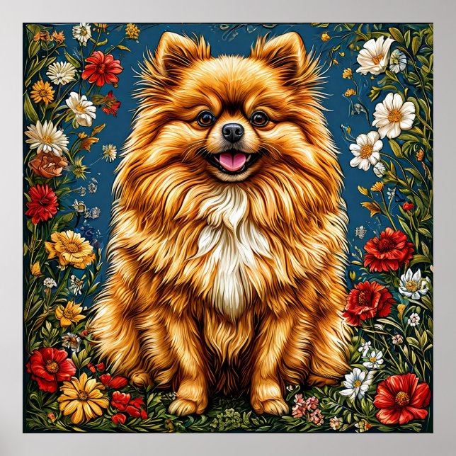 Affiche chiens spitz japonais (Devant)
