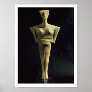 Affiche Chiffre femelle de Cycladic, de l'île d'Amorgo,