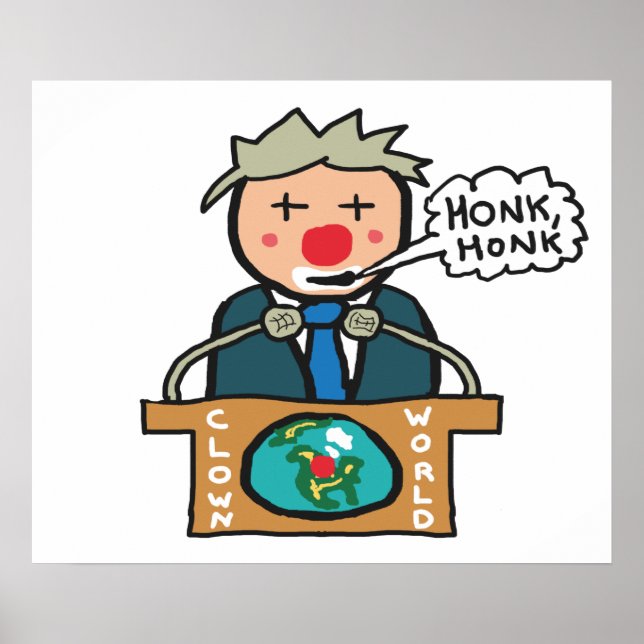 Affiche Chignon clown du monde (Devant)