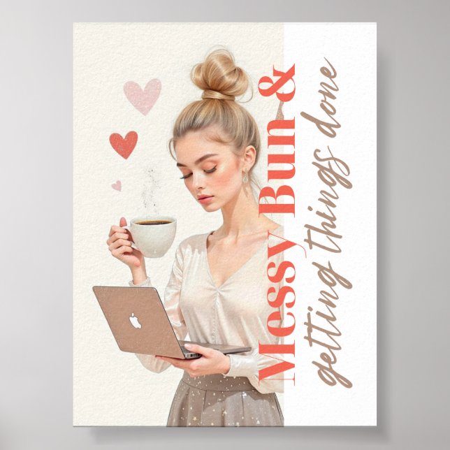 Affiche Chignon Décoiffé et Réalisation des Choses – Glam  (Devant)