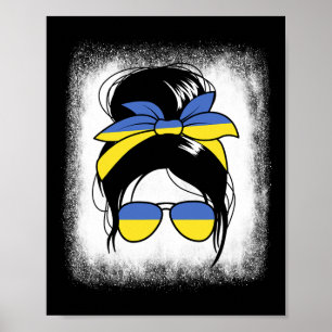 Affiche Chignon Désordonné D'Ukraine Cadeau De Femme Ukrai