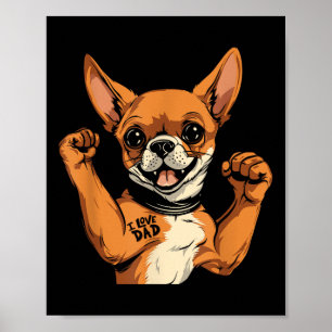 Affiche Chihuahua Biceps Tattoo - Chien race animal animal