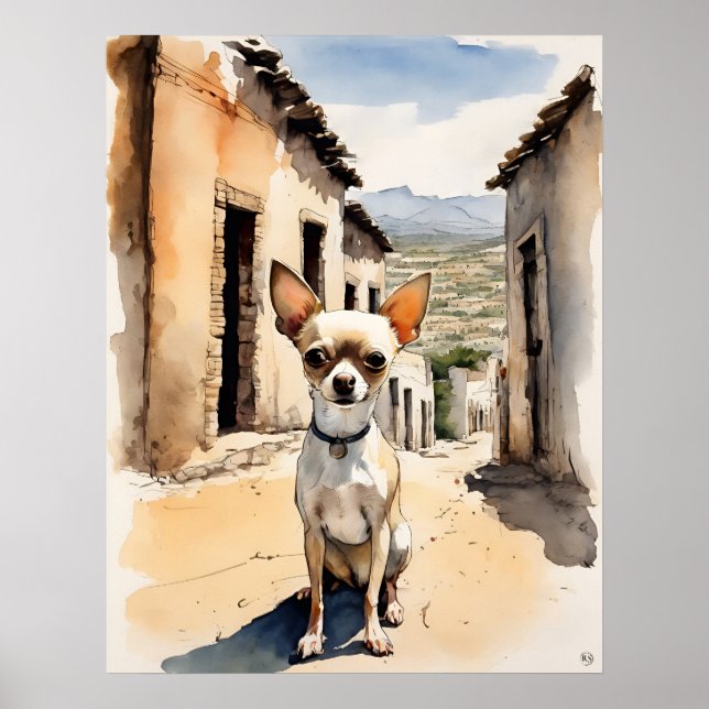 Affiche Chihuahua - Chien Art Imprimer (Devant)