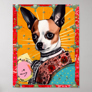 Affiche Chihuahua Chien Collage