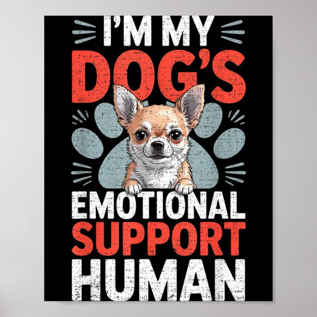 Affiche Chihuahua Dog Emotional Suprt Human  (Devant)