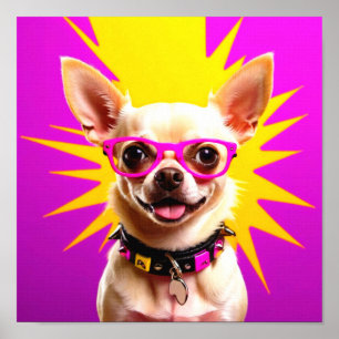 AFFICHE CHIHUAHUA ÉCLAIRANT