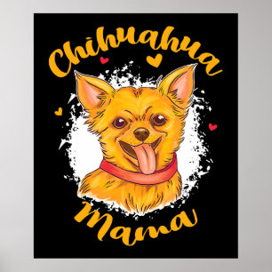 Affiche Chihuahua Mama Petite Amoureux des chiens Cute Chi
