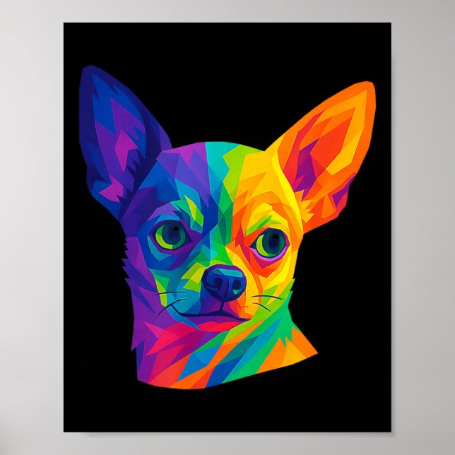 Affiche Chihuahua P Art Rtrait For Dog Owners  (Devant)