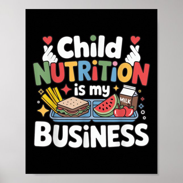 Affiche Child Nutrition is My Business Lunch Lady School W (Devant)