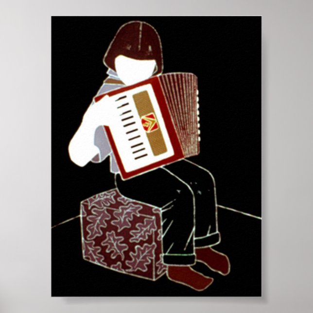Affiche Child With Accordion (Devant)