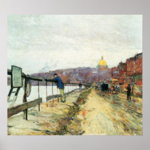Affiche Childe Hassam - Charles River und Beacon Hill