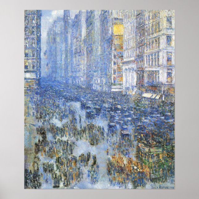 Affiche Childe Hassam - Fifth Avenue (Devant)