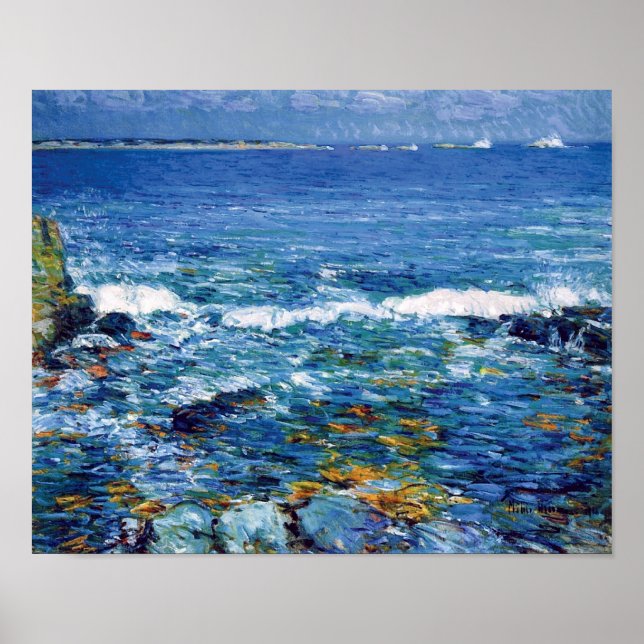 Affiche Childe Hassam - Île aux Canards depuis Appledore (Devant)