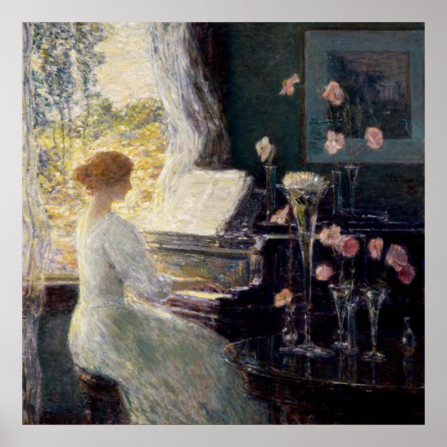 Affiche Childe Hassam, La Sonate, L'Impressionnisme, (Devant)