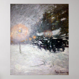 Affiche Childe Hassam Winter, minuit