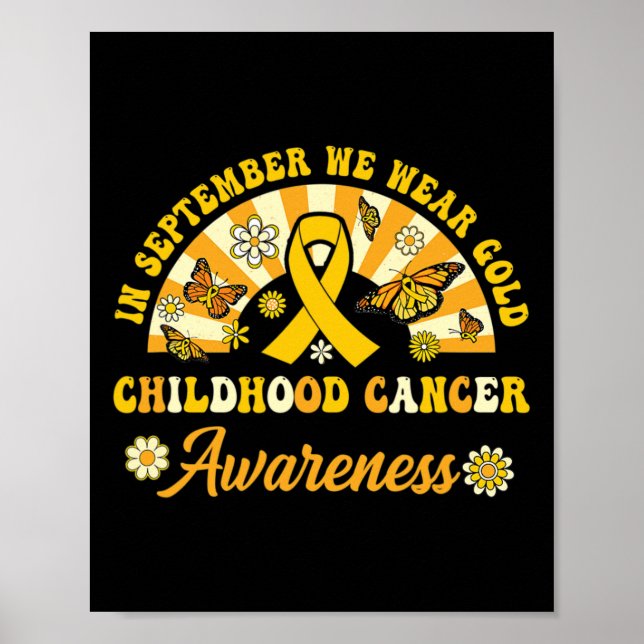 Affiche Childhood Cancer Awareness In September We Wear Go (Devant)