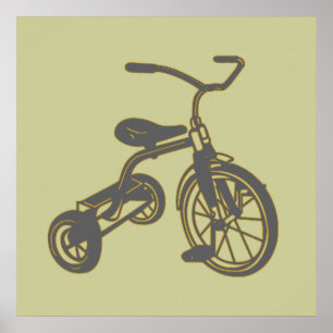 Affiche Children’s Tricycle Graphic