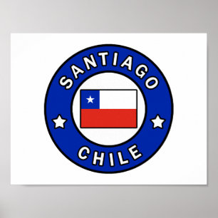 Affiche Chile de Santiago