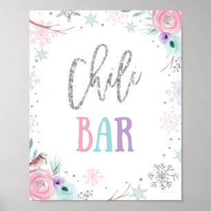 Affiche Chili Bar Nourriture Hiver Onederland Fille Annive