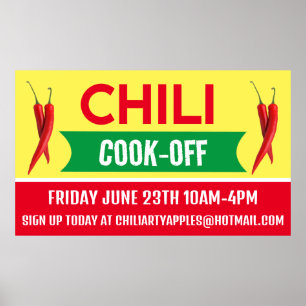 Affiche Chili Cook Off Bannières