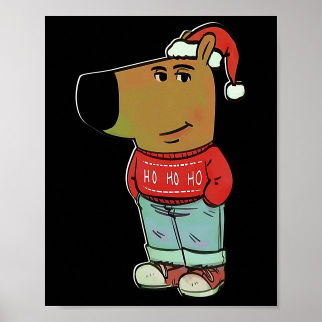 Affiche Chill Guy - Mon nouveau personnage Mème Noël Chill (Devant)