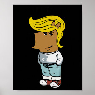 Affiche Chill Trump Funny Chill Guy Dog mème Trump femmes