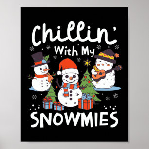Affiche Chillère de Noël des neiges avec mes neiges Noël G