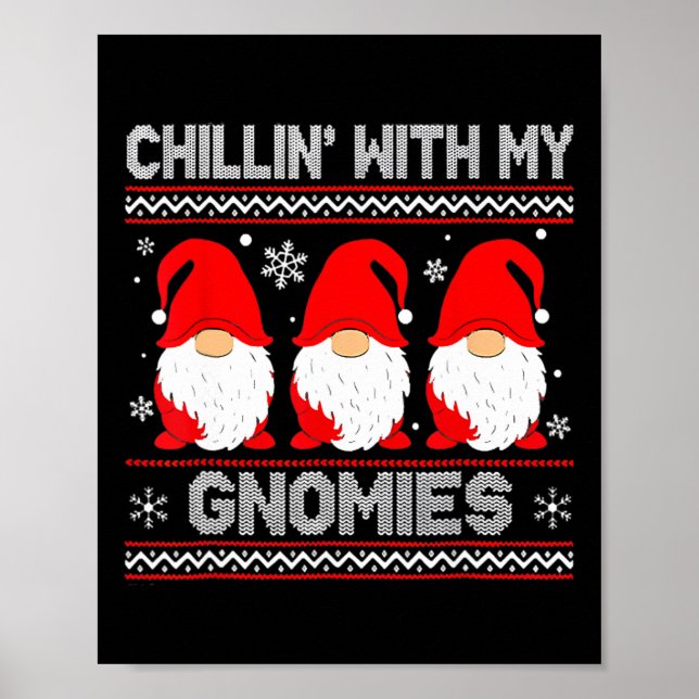 Affiche Chillin Avec Mes Gnomes Correspondant Noël De Fami (Devant)