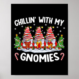 Affiche Chillin Avec Mes Gnomes Correspondant Noël De Fami