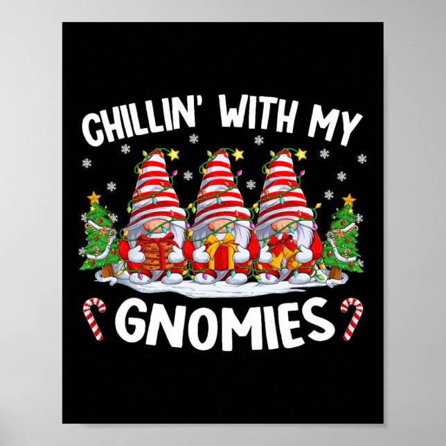 Affiche Chillin Avec Mes Gnomes Correspondant Noël De Fami (Devant)
