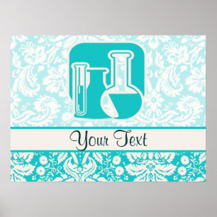 Affiche Chimie turquoise