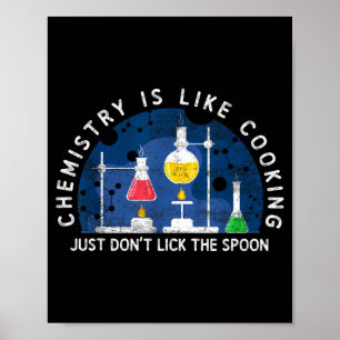 Affiche Chimiste drôle La chimie est comme la science de l